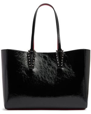 Christian Louboutin Cabata Embossed Leather Tote Bag - Black