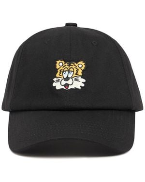 KENZO Verdy Tiger Cotton Baseball Cap - Black