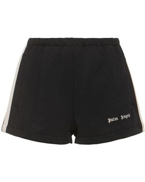 Palm Angels Classic Logo Nylon Track Shorts - Black