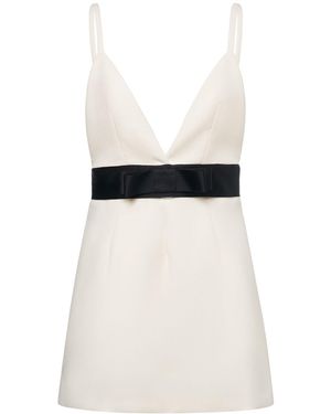 Dolce & Gabbana ウールブレンドミニドレス - ホワイト