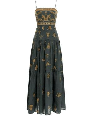 Agua Bendita Lima Maxi Dress - Green