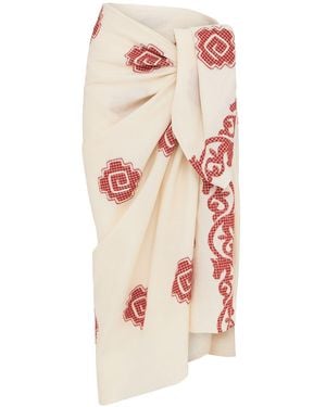 Johanna Ortiz Antique Haciendas Printed Sarong - Pink