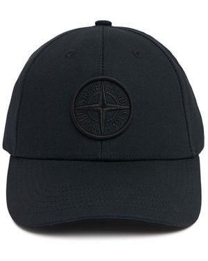 Stone Island コットンベースボールキャップ - ブルー