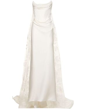 Vivienne Westwood Brautkleid Aus Satin Mit Korsett "galaxy" - Weiß