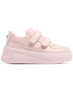 Acne Studios Damen Niedrige Sneakers Aus Leder „Steffey“ - Pink