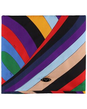 Emilio Pucci シルクツイルスヌード - ブルー