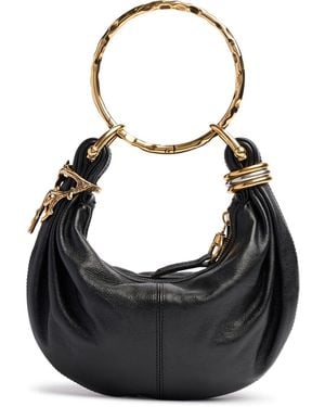 Chloé Bracelet Leather Top Handle Bag - ブラック
