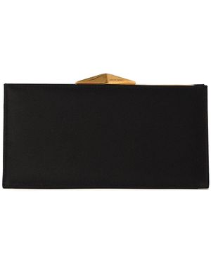 Jimmy Choo Damen Cocktail-Clutch Aus Satin „Diamond“ - Schwarz