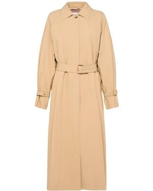 Max Mara Memo コットンギャバジントレンチコート - ナチュラル
