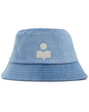 Isabel Marant Fischerhut Aus Baumwolldenim Mit Logo - Blau
