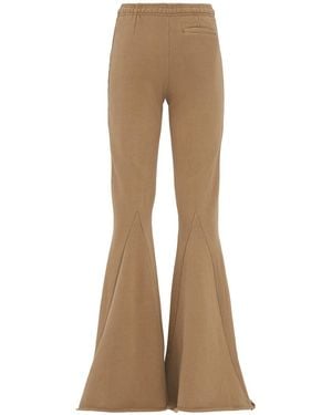 Entire studios Damen Hose Mit Ausgestelltem Schnitt - Natur