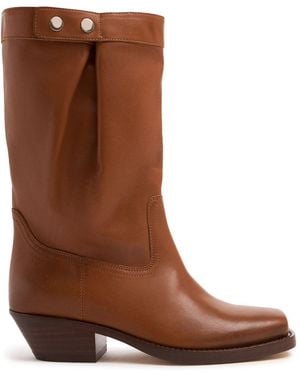 Isabel Marant Ademe-gb レザーロングブーツ 40mm - ブラウン