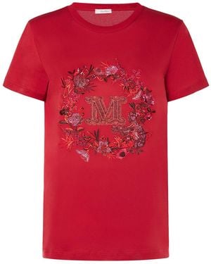 Max Mara Elmo コットンtシャツ - レッド