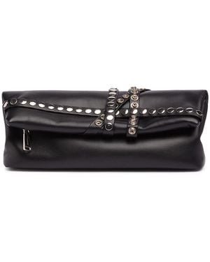 DSquared² スタッズレザークラッチ - ブラック