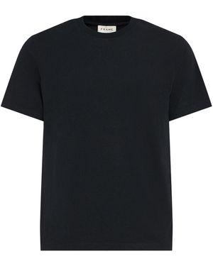 FRAME Logo Cotton T-Shirt - Black