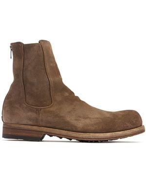 Officine Creative Herren Lederstiefel Mit Reißverschluss „Bulla“ - Braun