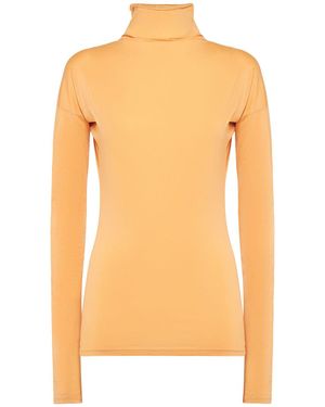 Lemaire Damen Oberteil Aus Baumwolljersey - Orange
