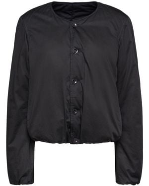 Lemaire Leichte Baumwollsatin-jacke "wadded" - Schwarz