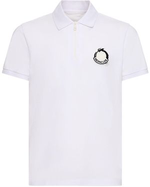 Moncler Cny コットンピケポロ - ホワイト