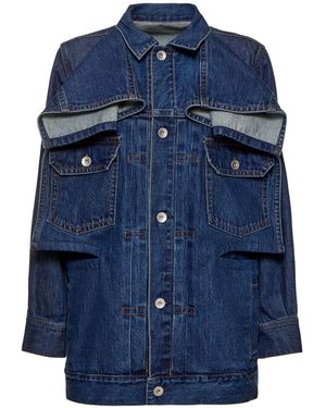 Sacai Cotton Denim Jacket - Blue