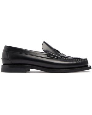 【Hereu】Soller Sport レザーローファー、ブラック SOLLER SPORT - Tread Sole T-Bar Loafer – Hereu Studio