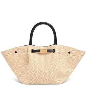 DeMellier London Midi New York ラフィアトートバッグ - ナチュラル