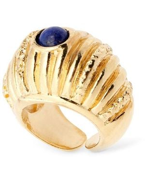 Paola Sighinolfi Small Reef Lapis Lazuli Ring - Metallic