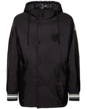 Moncler Vernant Reversible Nylon Down Parka - Black