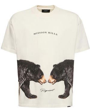 Represent T-shirt Aus Baumwolle Mit Druck "mission Hills" - Weiß