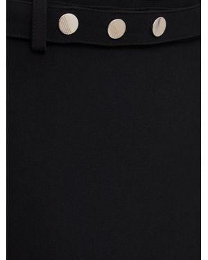 The Attico Viscose Blend Belted Mini Skirt - Black