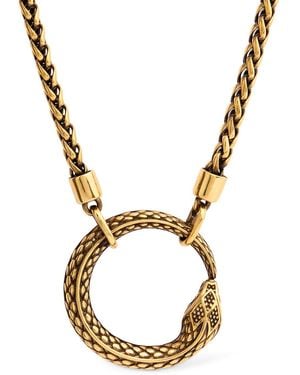 Roberto Cavalli Long Pendant Necklace - Metallic