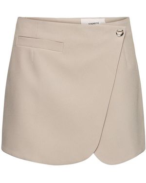 Coperni テーラードミニスカート - ナチュラル