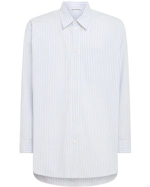 Acne Studios Sakashi Bu Stripe Midsummer Shirt - White
