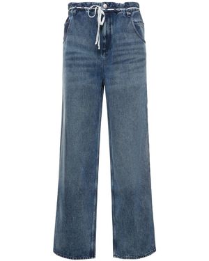 Isabel Marant Jordy Elastic Waistband Loose Trousers - Blue