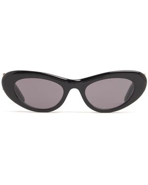 Loewe Slim Oval Acetate Sunglasses - Grey