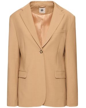 ジャケット CAMILLA AND MARC Sand Stretch Polyester Blend Floris Blazer Camilla And Marc Sand Stretch Polyester Blend Floris Blazer