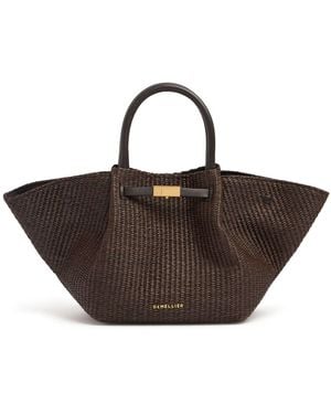 DeMellier London The Midi New York Raffia Bag - ブラウン
