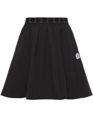 KENZO Boke Pleated Mini Skirt - Black