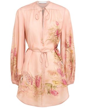 Zimmermann Damen Tunika Aus Seide „Cascadian“ - Pink
