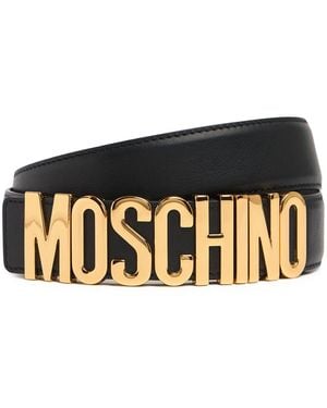 Moschino Herren Logo Belt - Weiß