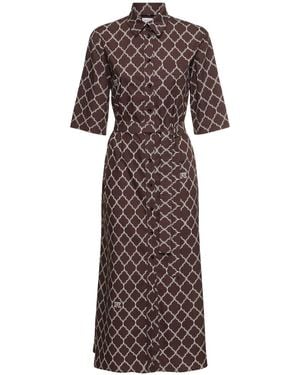 Max Mara Daniel プリント柄コットンポプリン ロングドレス - マルチカラー