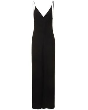Valentino Silk Cady Couture Open Back Jumpsuit - Black