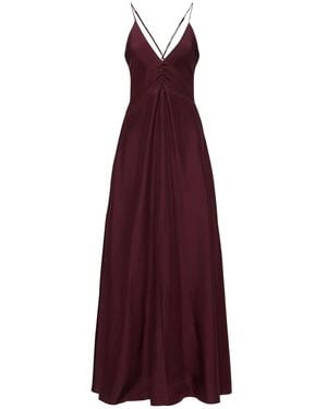 Forte Forte Damen Habotai Silk Slip Dress - Lila