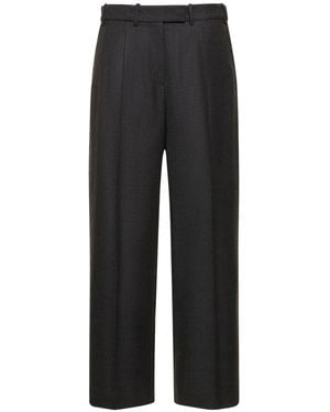 The Row Wollhose "roan" - Schwarz