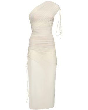 Del Core Minikleid Mit Drapierung - Weiß