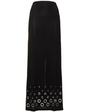 ワンピース Rabanne SOLID SECOND SKIN JERSEY ROBE Rabanne Solid Second Skin Jersey Robe in Black | Lyst