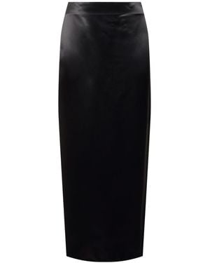 The Row Bartelle Satin Maxi Skirt - Black