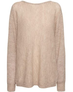 Designers Remix Verona Boxy Alpaca Blend Jumper - Natural