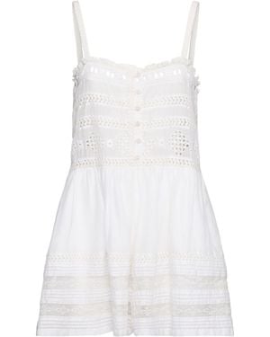Isabel Marant Dylan コットンボイルショートジャンプスーツ - ホワイト