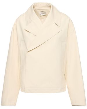 Loulou de Saison Coen Cotton Short Jacket - Natural